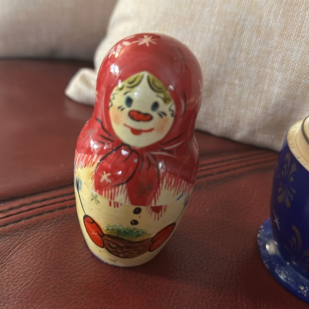 Russian nesting Snowmen - Picture 5 of 8
